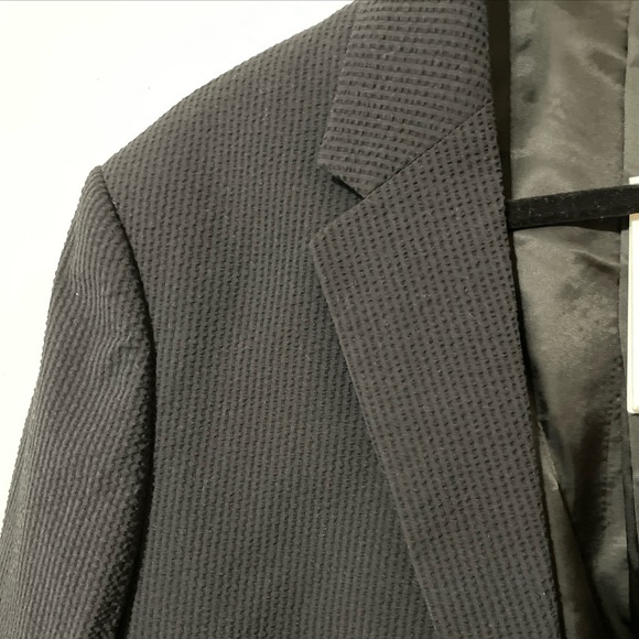 Theory Chambers Blazer and Zaine Pant Seersucker Navy 42R Blazer and 34W Pants - Picture 2 of 6